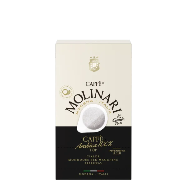 Molinari 100% Arabica – Χάρτινη Παστίλια (Κουτί 18 τεμ.)